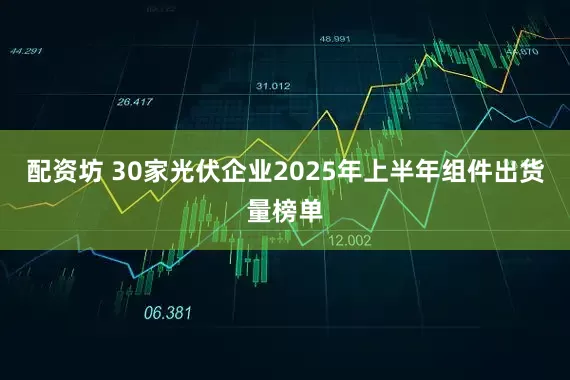 配资坊 30家光伏企业2025年上半年组件出货量榜单